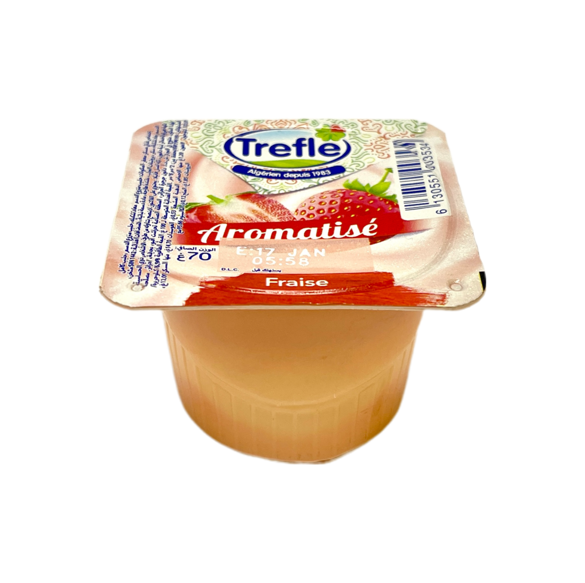 Yaourt Trefle Aromatisé Fraise 70g