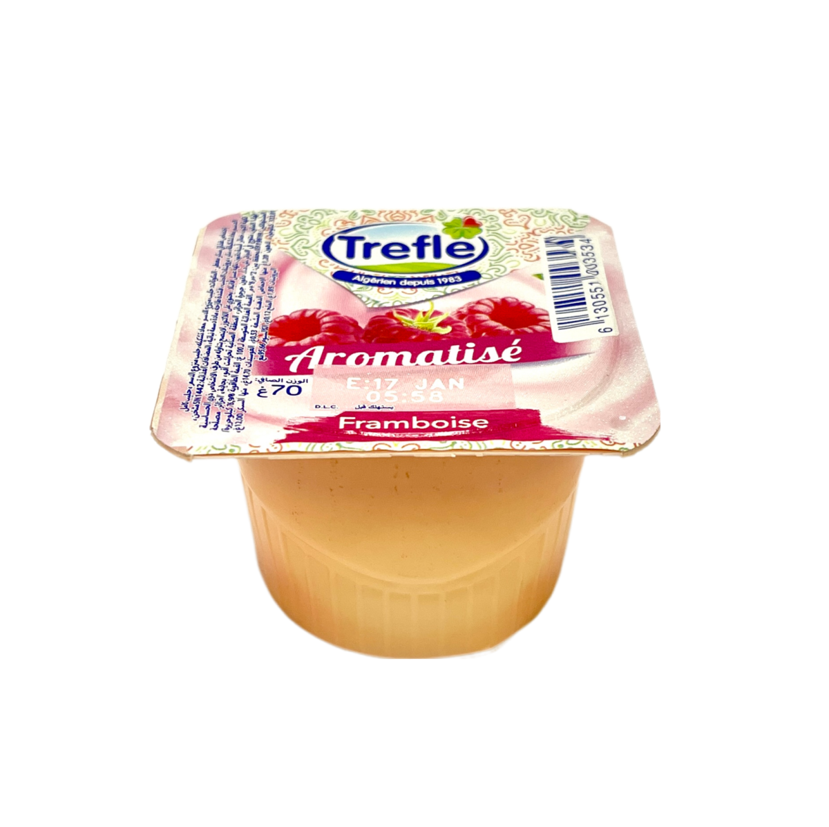 Yaourt Trefle Aromatise Framboise 70g