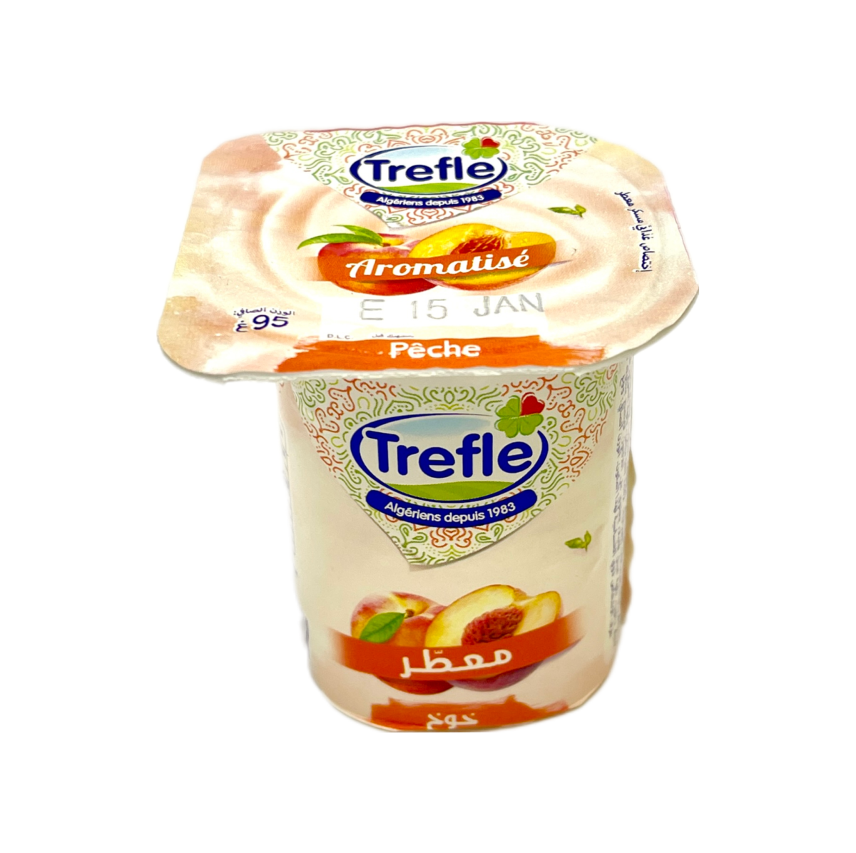 Yaourt Trefle Aromatisé Peche 95g
